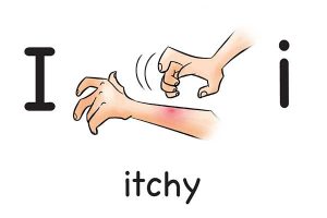 Карточка на английском itchy