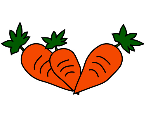 Морковь по-английски - carrot [ˈkærət]