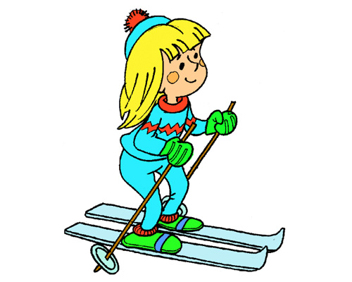 Катание на лыжах по-английски - skiing [ˈskiːɪŋ] 
