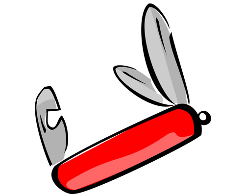 Перочинный нож по-английски - penknife [ˈpennaɪf]
