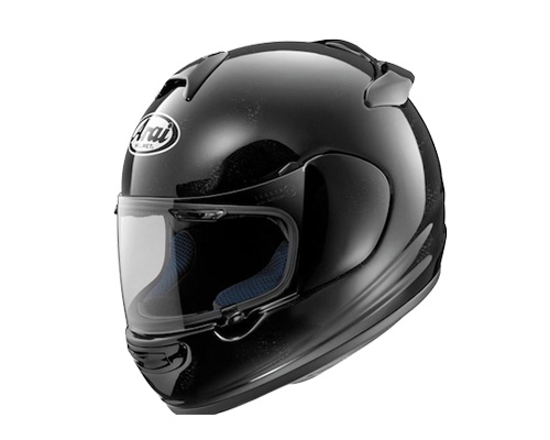 A crash helmet is used by a motorcyclist