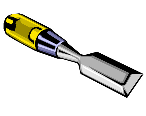 A chisel is used by a carpenter