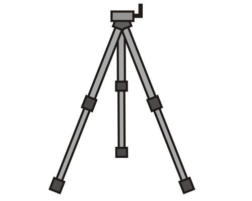 A tripod is used by a photographer