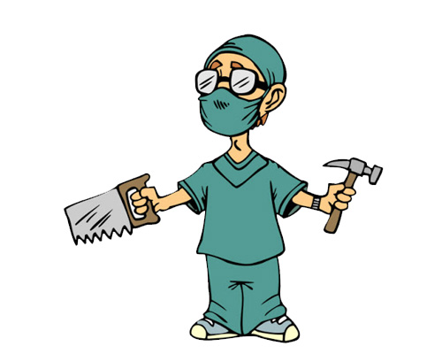 A surgeon [ˈsɜːʤən] - хирург по-английски 