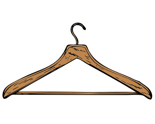 Вешалка для одежды на-английском - coat-hanger [ˈkəʊthæŋgə]