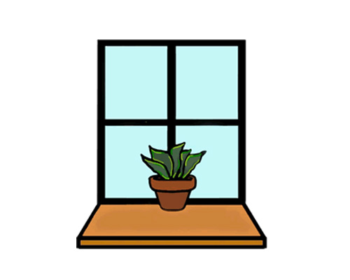 Подоконник по-английски - window sill [ˈwɪndəʊ sɪl]