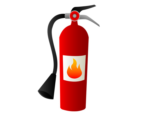 Огнетушитель по-английски - fire extinguisher [ˈfaɪə ɪksˈtɪŋgwɪʃə]