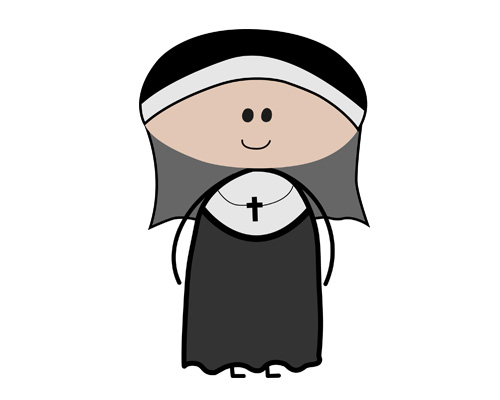 A nun lives in a convent (convent [ˈkɒnvənt] - женский монастырь)